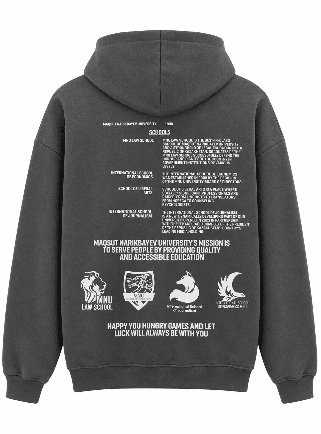 Hoodie Title MNU GRAY UN-HD-XL-GRY045